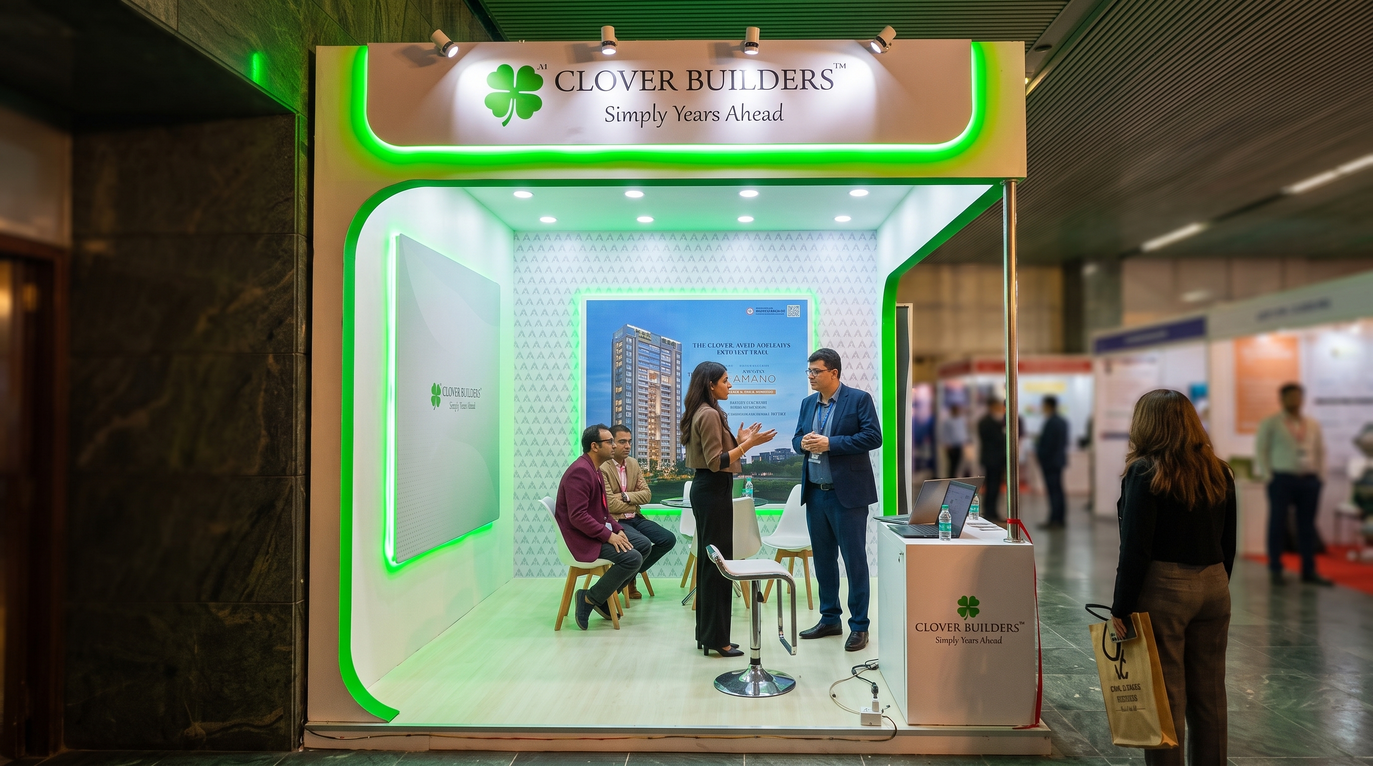 Clover Builders exhibition stall at PropConnect 2026