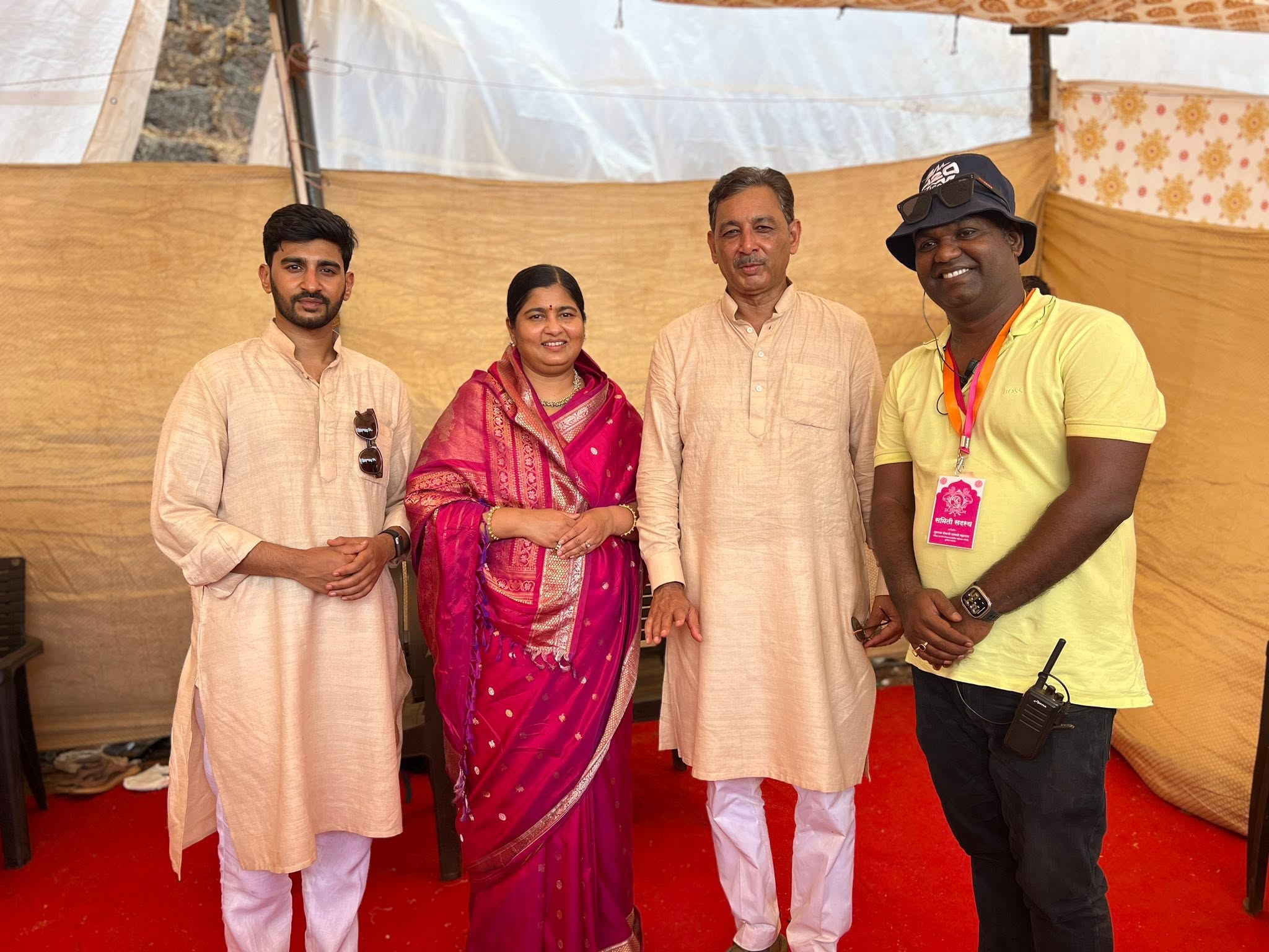 DR Events team with the Chhatrapati royal family